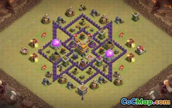 CoC Town Hall 7 Base Layouts: Farming, War & Trophy Maps #17220