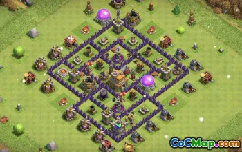 CoC Town Hall 7 Base Layouts: Home, Trophy & War Maps #15330