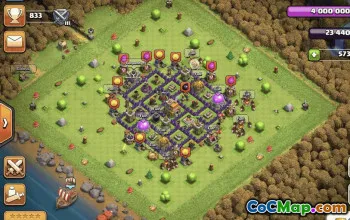CoC Town Hall 7 Base Layouts & Map Links | Trophy & Farming Bases #28594
