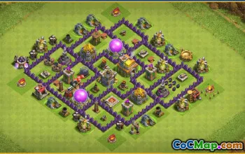 CoC Town Hall 7 Base Layouts & Maps | Farming, War, Trophy #27856