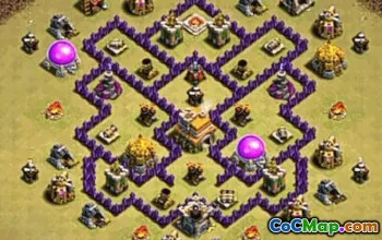 CoC Town Hall 7 Base Layouts & Maps | Trophy & War Bases #27996