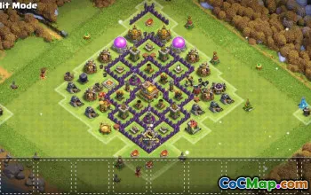 CoC Town Hall 7 Base Layouts & Maps | Trophy, War & Home Village #31671