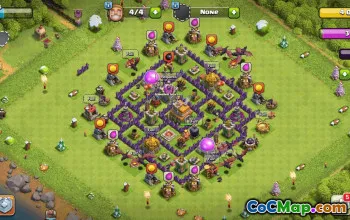 CoC Town Hall 7 Base Layouts & Maps | War, Trophy, Farming #32435