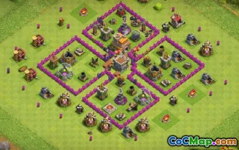 Coc Town Hall 7 Base Layouts: War, Farming & Home Village #13189