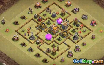 COC टाउन हॉल 7 बेस लेआउट: युद्ध, खेती और ट्रॉफी मैप्स #14900