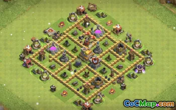 COC टाउन हॉल 7 बेस लेआउट: युद्ध, ट्रॉफी और खेती के नक्शे #15489