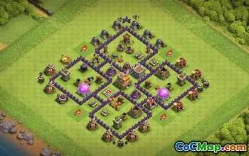 CoC Town Hall 7 Base Layouts: War, Trophy & Farming Maps #16943