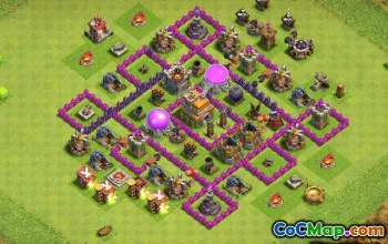 COC TOWN HALL 7 تخطيطات قاعدة: الحرب ، الكأس وخرائط المنزل #14503