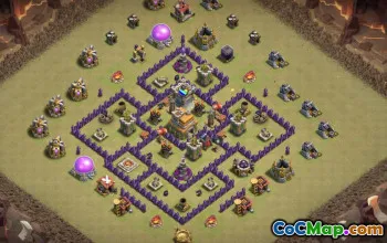 CoC Town Hall 7 Base Layouts: War & Trophy Maps #15333