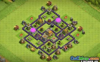 CoC Town Hall 7 Layouts: Trophy & Home Village Maps #12893