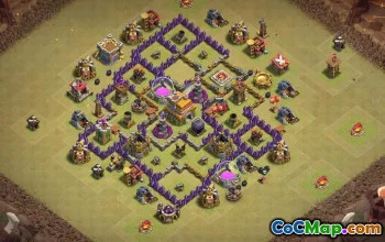 CoC Town Hall 7 Layouts: War, Trophy & Home Village Maps #17075