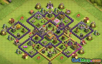 CoC Town Hall 8 Base Layouts: Farming & Trophy Maps #13160