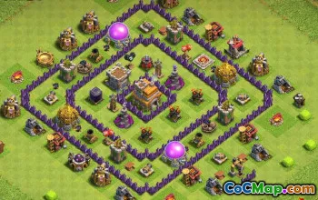 Coc Town Hall 8 Base Layouts: Farming and Trophy Maps #13178