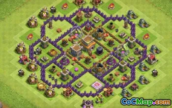 Coc Town Hall 8 Grundlayouts: Landwirtschaft und Trophäenkarten #13425