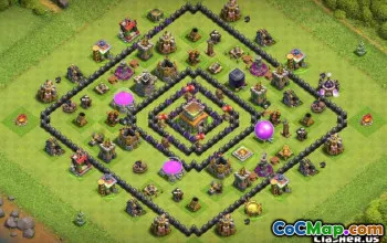 COC Town Hall 8 Baslayouter: Jordbruk och trofékartor #13805