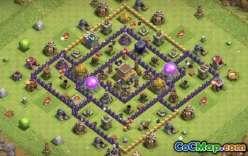 COC Town Hall 8 Baslayouter: Jordbruk och trofékartor #15436