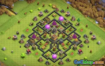 Coc Town Hall 8 Grundlayouts: Landwirtschaft & Trophäenkarten #15940