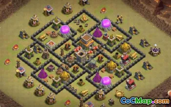 Coc Town Hall 8 Basislayouts: Landwirtschaft & Trophäenkarten #16202