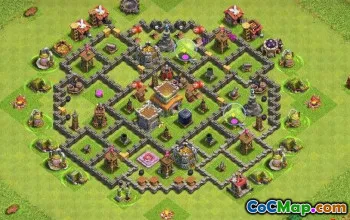 COC Town Hall 8 Baslayouter: Jordbruk, Trophy & War Maps #14507