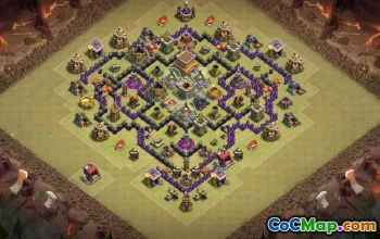 CoC Town Hall 8 Base Layouts: Farming, Trophy & War Maps #17315
