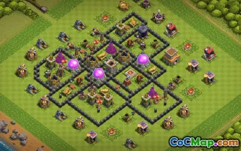 CoC Town Hall 8 Base Layouts: Farming & War Maps #17261