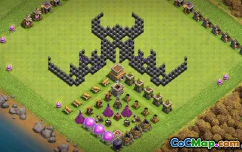 Coc Hall 8 Lisages de base: Cartes Funny & Progress # 14185