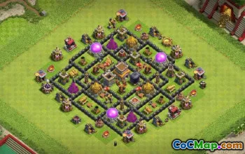 Coc Town Hall 8 Basislayouts: Home, Trophy & Farming Maps #16164