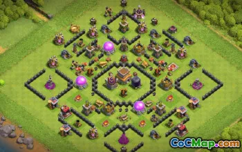 CoC Town Hall 8 Base Layouts: Home, Trophy & War Maps #16154