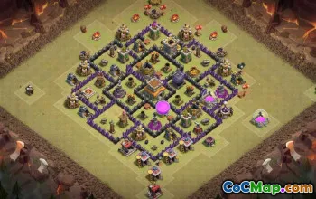 CoC Town Hall 8 Base Layouts: Home, Trophy & War Maps #17299