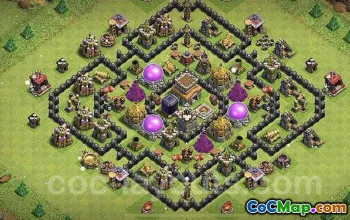 CoC Town Hall 8 Base Layouts: Home, War & Farming Maps #16719