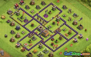 Coc Town Hall 8 Base Layouts: Home, War & Trophy Maps #13613