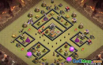 CoC Town Hall 8 Base Layouts & Maps - Copy Now! #13837