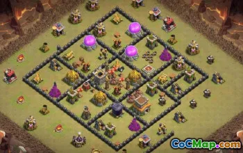 CoC Town Hall 8 Base Layouts & Maps - Copy Now! #15213