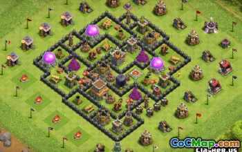 COC市政厅8基本布局和Home＆War＃13181