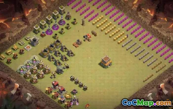 Hôtel de ville COC 8 Lisages et cartes de base - Progrès du village natal # 13833