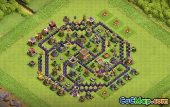 CoC Town Hall 8 Base Layouts: Trophy, Hybrid & Home Maps #16684