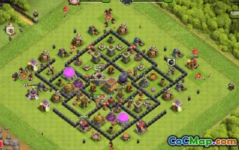 CoC Town Hall 8 Base Layouts: Trophy, War & Farming Maps #17279