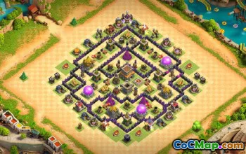 CoC Town Hall 8 Basislayouts: Kriegs-, Landwirtschafts- und Trophäenkarten #16589