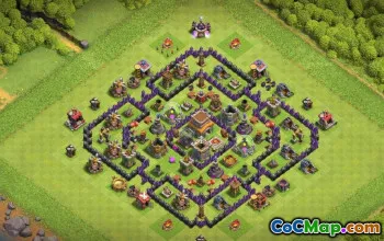 CoC Town Hall 8 Base Layouts: War, Farming & Trophy Maps #16680