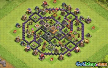 CoC Town Hall 8 Base Layouts: War, Farming & Trophy Maps #16712