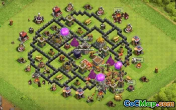 CoC Town Hall 8 Base Layouts: War, Farming & Trophy Maps #17057