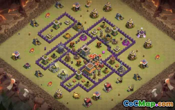 CoC Town Hall 8 Base Layouts: War & Home Village Maps #16752