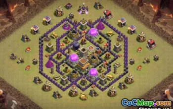 Layouts base da prefeitura de CoC 8: Guerra, Mapas Híbridos e Troféus #13684