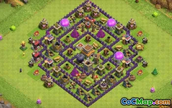 COC Town Hall 8 Baslayouter: War, Trophy & Farming Maps #13989