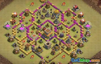 CoC Town Hall 8 Base Layouts: War, Trophy & Home Village #14937