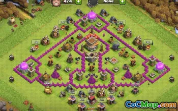 COC Town Hall 8 Layouts: Farming, Hybrid & Trophy Maps #15928