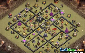COC Town Hall 9 ბაზის განლაგება - ასლი და ბმულები ხელმისაწვდომია #12038