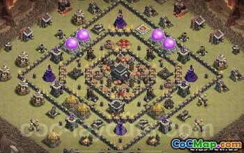 COC Town Hall 9 ბაზის განლაგება: მეურნეობა და სახლის სოფლის რუქები #11905