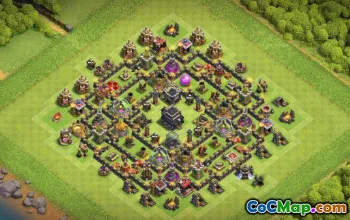 COC Town Hall 9 Baslayouter: Jordbruk, Trophy & Home Maps #16248
