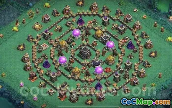 CoC Town Hall 9 Base Layouts: Farming, Trophy & Hybrid Maps #16931